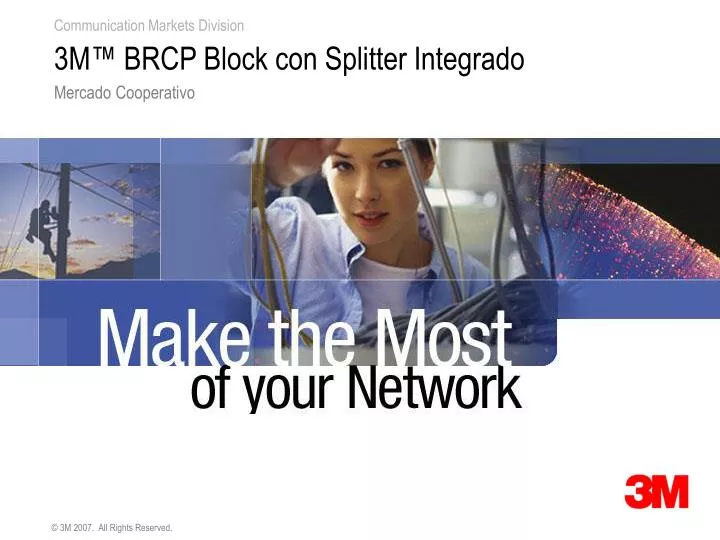 3 m brcp block con splitter integrado
