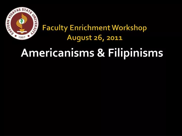 americanisms filipinisms
