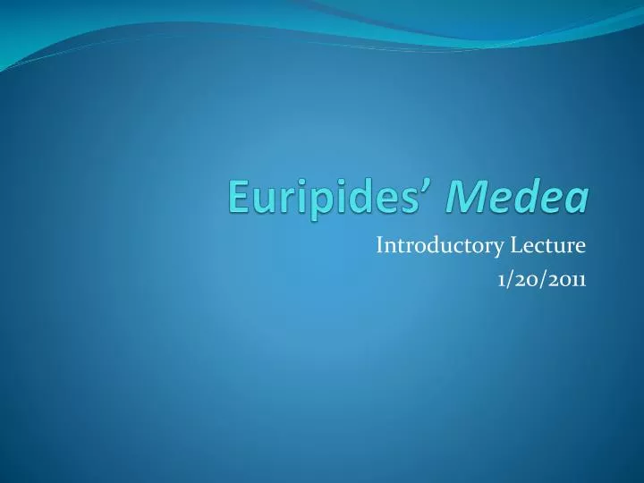 euripides medea