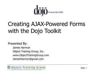 Creating AJAX-Powered Forms with the Dojo Toolkit