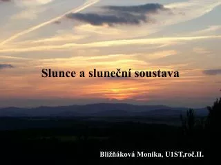 Slunce a sluneční soustava