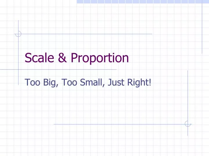 scale proportion