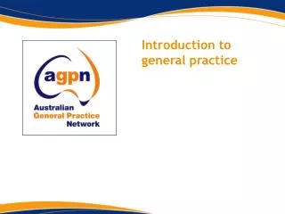 Introduction to general practice