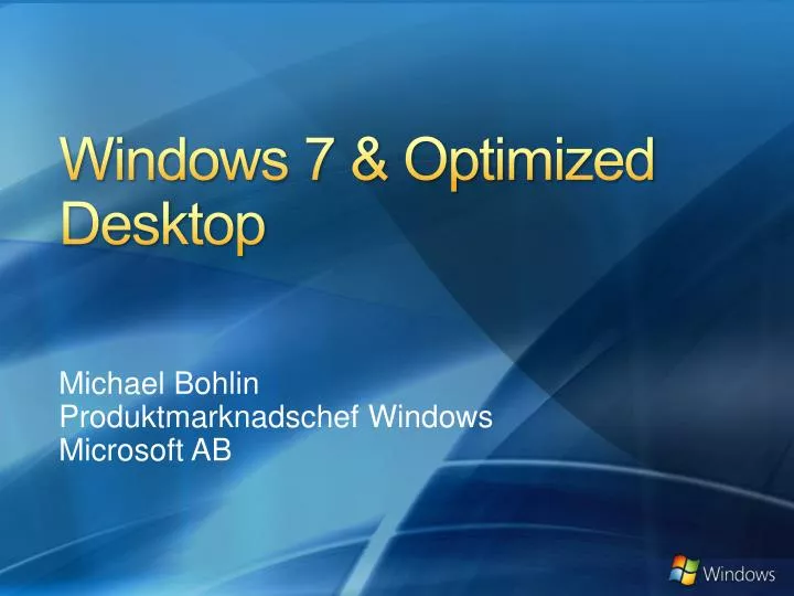 windows 7 optimized desktop