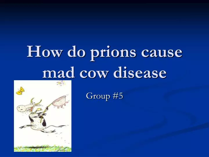 how do prions cause mad cow disease
