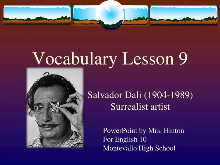 vocabulary lesson 9