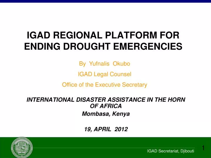 igad regional platform for ending drought emergencies