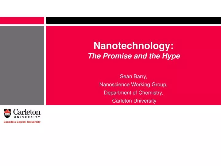 nanotechnology the promise and the hype
