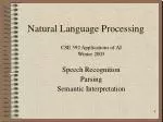 Natural Language Processing - slide 1