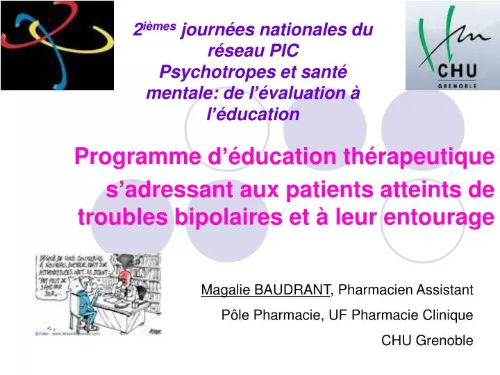 2 i mes journ es nationales du r seau pic psychotropes et sant mentale de l valuation l ducation