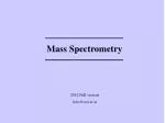 Mass Spectrometry - slide 1