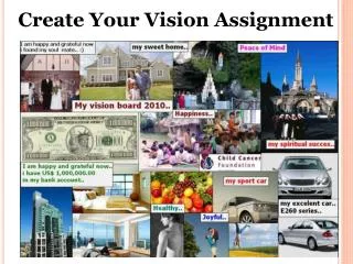 Create Your Vision Assignment
