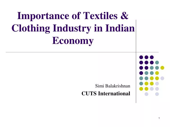 importance of textiles clothing industry in indian economy