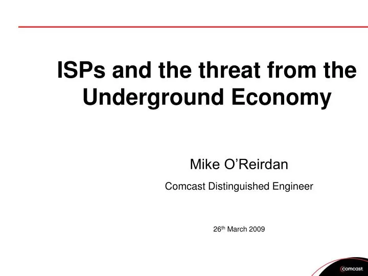 isps and the threat from the underground economy