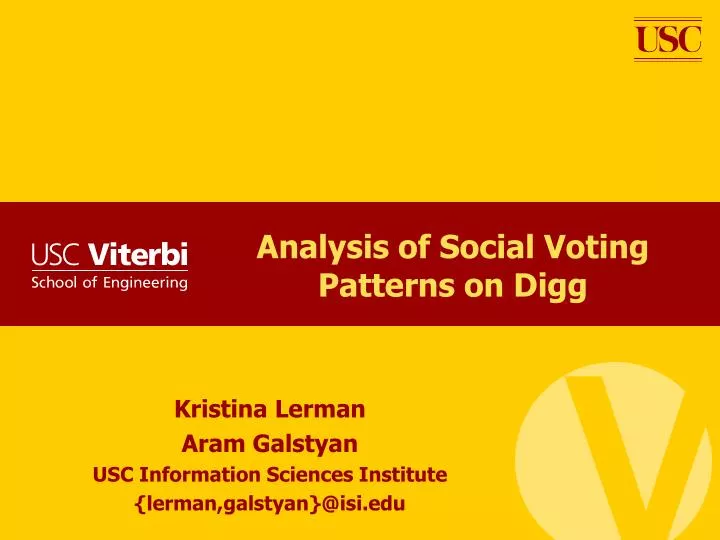 analysis of social voting patterns on digg