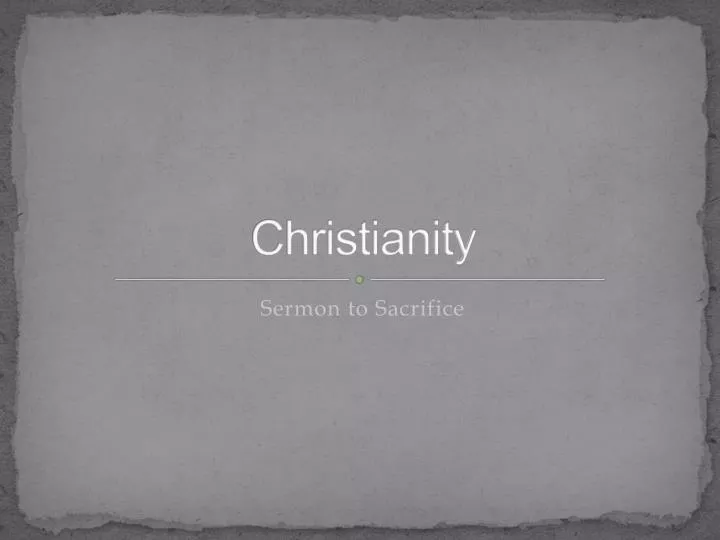 christianity