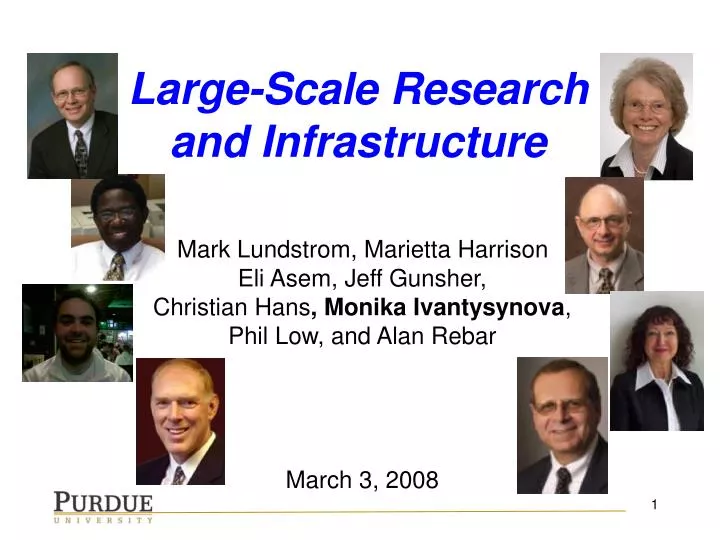 large scale research and infrastructure