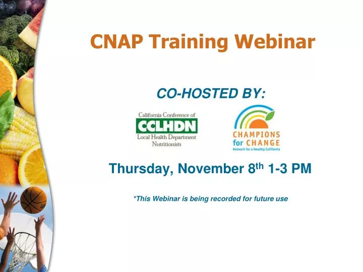 cnap training webinar