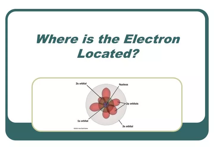 where is the electron located