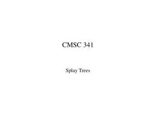 CMSC 341