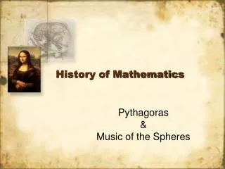 History of Mathematics