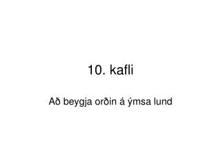 10. kafli