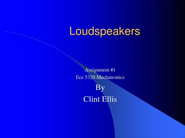 loudspeakers