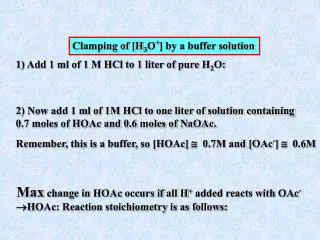 1) Add 1 ml of 1 M HCl to 1 liter of pure H 2 O: