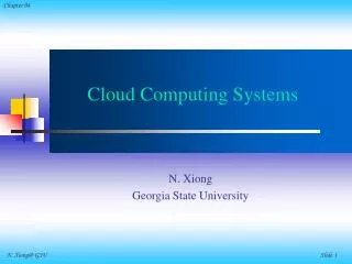 Cloud Computing Systems