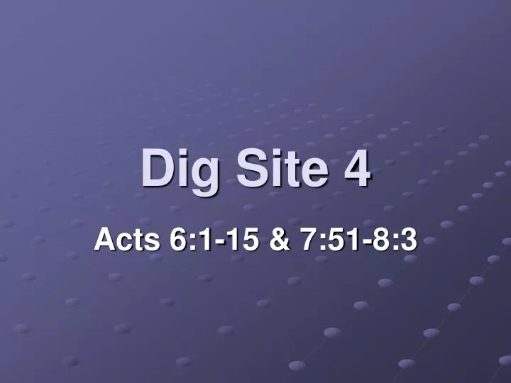 dig site 4