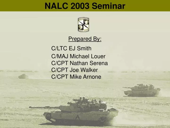 nalc 2003 seminar