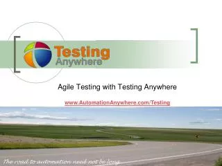 Agile Testing with Testing Anywhere