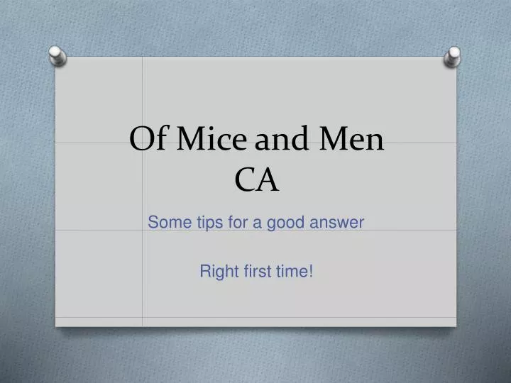 of mice and men ca