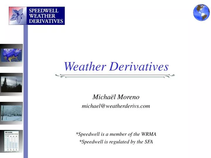 weather derivatives