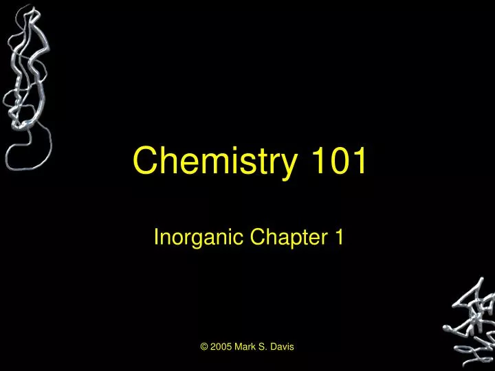 chemistry 101