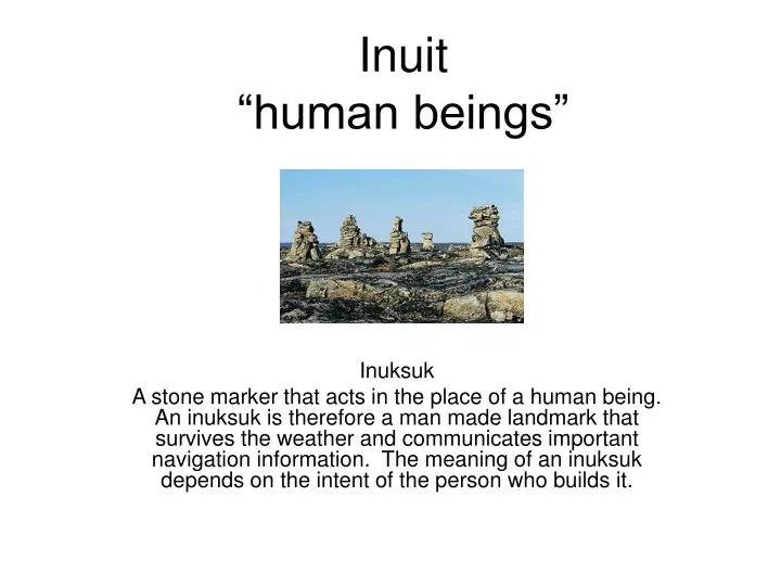 inuit human beings