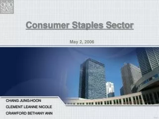 Consumer Staples Sector
