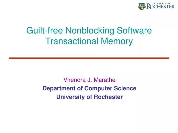 guilt free nonblocking software transactional memory
