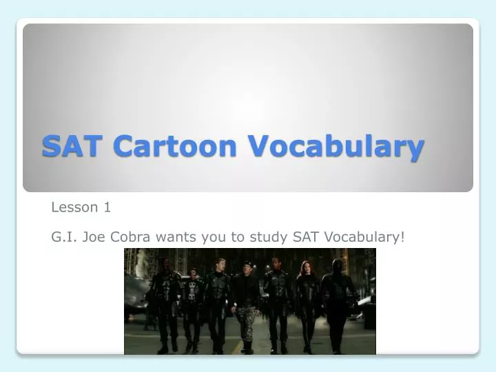 sat cartoon vocabulary