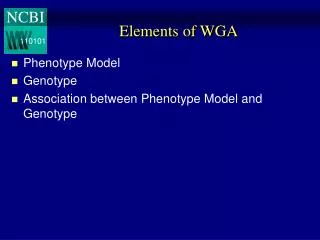Elements of WGA