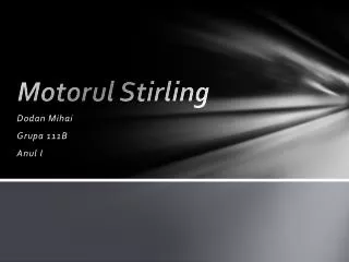 Motorul Stirling
