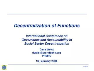 Decentralization: A World-Wide Phenomenon
