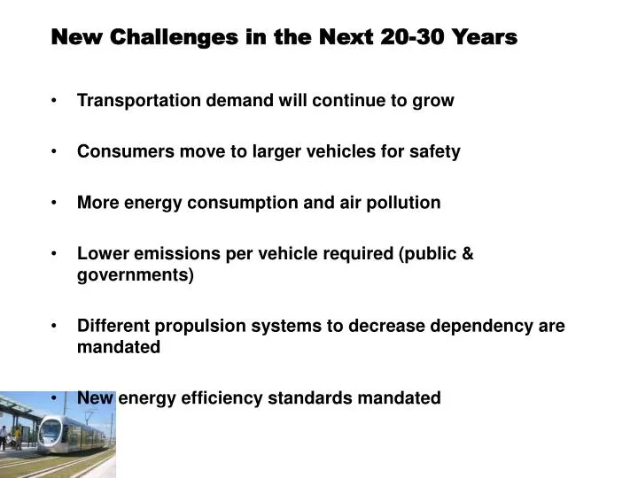 new challenges in the next 20 30 years