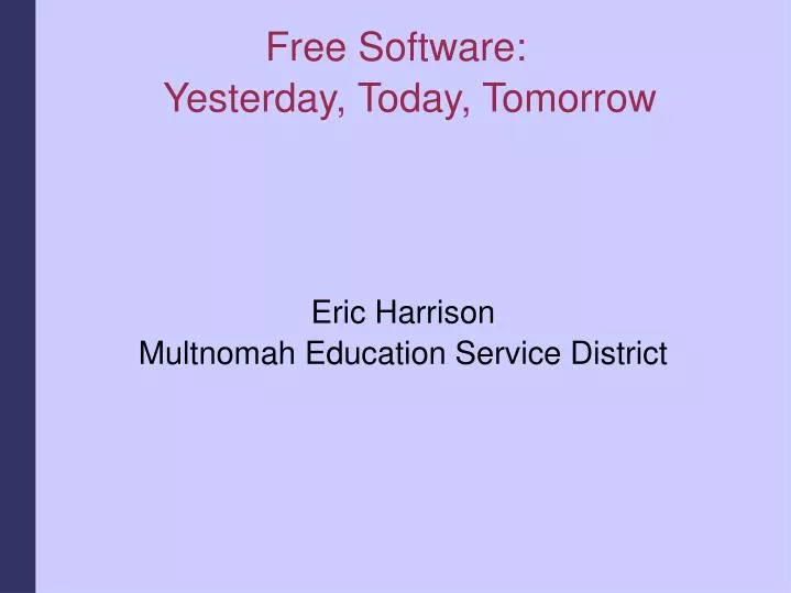 eric harrison multnomah education service district