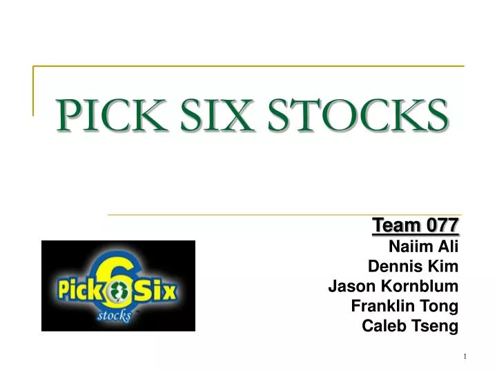 pick six stocks