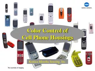 Color Control of Cell Phone Housings