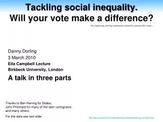 Tackling social inequality. Will your vote make a difference?