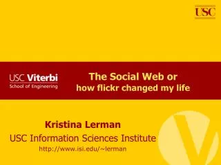 The Social Web or how flickr changed my life