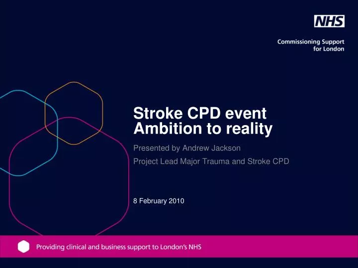 stroke cpd event ambition to reality