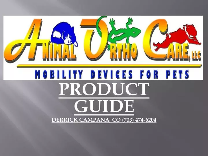 product guide derrick campana co 703 474 6204